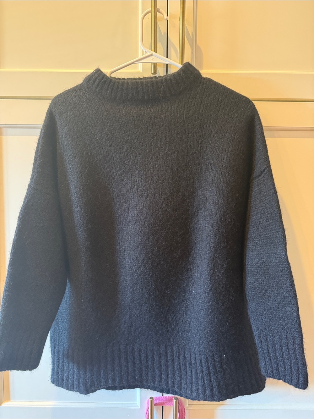 Jenni Kayne cocoon mockneck Sweater Baby Alpaca/wool blend